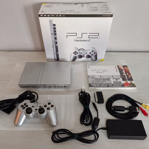 Sony ps2 slim satin - ps2, silver