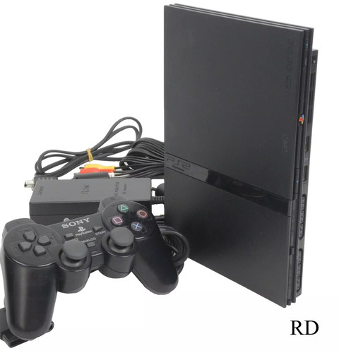 Console ps2 slim - noir, complet